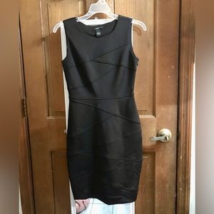 Black Alfani Sleeveless Knit Dress, Size 2 Petite